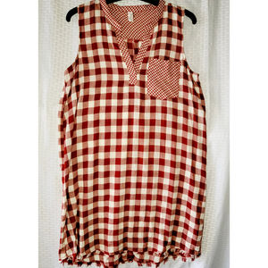 A Love Women Small V Neck Sleeveless Lightweight Fringe Hem Sun Summer Dress